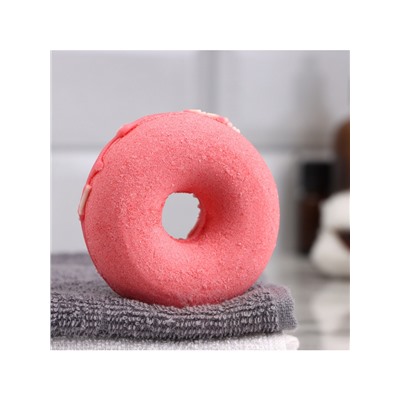 Бомбочка для ванн «красный пончик с кокосовой посыпкой» 85 г