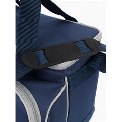 Термосумка «Арктика» с набором посуды для пикника на 3 человека, объём 13.5 л, синяя