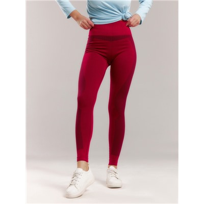 Легинсы спортивные женские MINAKU: SPORTLY, красные, размер 42-44