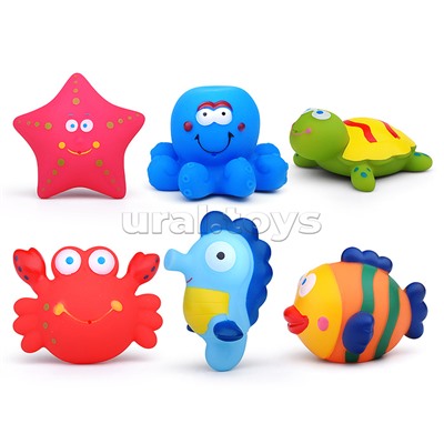Набор игрушек для ванной "Морские обитатели"