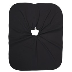 Пелерина парикмахерская, с крючком, чёрная