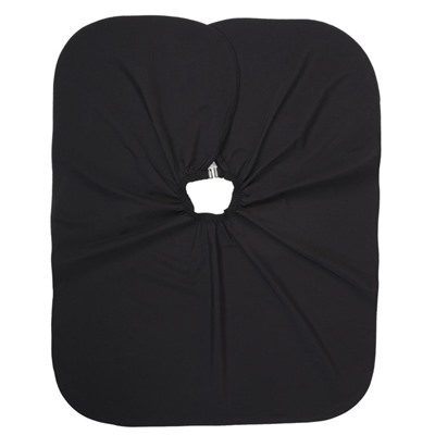 Пелерина парикмахерская, с крючком, чёрная