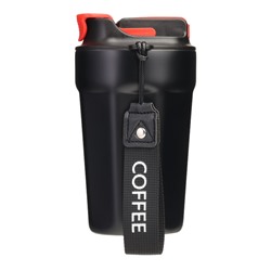 Термокружка, 380 мл, Coffee "Мастер К", сохраняет тепло до 6 ч, черная