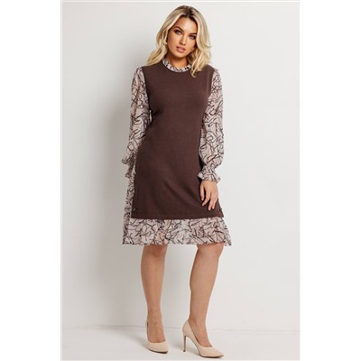 Платье женское  6165/02/Коричневый