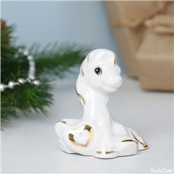 Статуэтка Лошадь 6 см с сердцем / B5471 /уп 240/Символ года 2026/744521