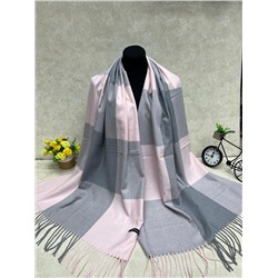 Палантин в клетку из кашемира, мультицвет