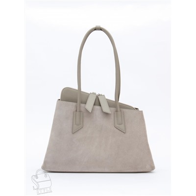 Сумка женская кожаная 6005L l.gray Polina&Eiterou