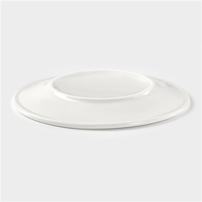 Тарелка пирожковая с утолщённым краем Доляна White Label, d=15 см, фарфор, белая