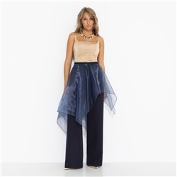 Брючный костюм с баской из органзы, Бизнес в гору (3 в 1)