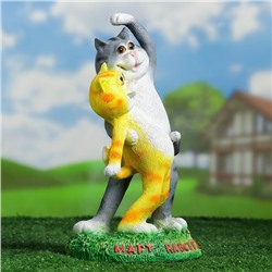 Садовая фигура из полистоуна «Кошки», 18×12×32 см