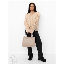 Сумка женская кожаная 1243-2Y apricot Polina&Eiterou  в Новосибирске