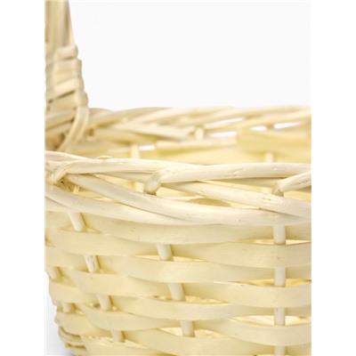 Корзина плетёная для хранения Rama, с ручкой, бежевая, набор 3 шт.