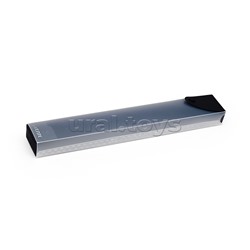 Пенал для кистей "Limited Edition. Uno Black" 35x5x3 см, прямоугольный для 25 предметов, выдвижной, на кнопке, пластик 550 мкм, фактура "песок" черный с дымчатым, в пластиковом пакете