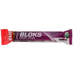 Clif Bar, Bloks, энергетические жевательные блоки, вкус «Горная ягода», 18 пакетиков, 60 г (2,12 унции) каждый