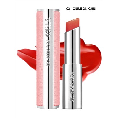 Y.N.M - БАЛЬЗАМ ДЛЯ ГУБ CANDY GLOSS BALM 03 CRIMSON CHILI, 3 ГР