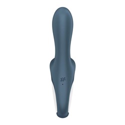 Серый анальный вибратор с функцией расширения Air Pump Booty 2