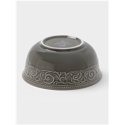 Салатник WY Floral Laceware, 700 мл, d=15 см, фарфор, серая