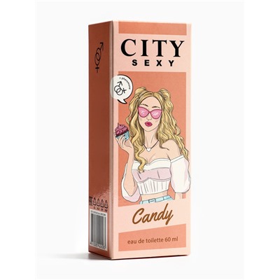 Туалетная вода женская City Sexy Candy, 60 мл