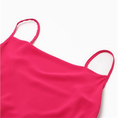 Платье женское миди MINAKU: Casual Collection цвет розовый, размер 48