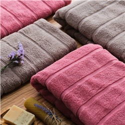 Полотенце махровое Love Life «Ария» 70×140 см, пыльная роза, 100% хл, микро-коттон, 450 г/м²