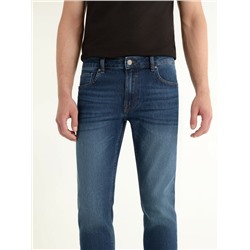 Slim CONTE CNM-04 Джинсы slim из eco-friendly денима с эффектом потёртостей
