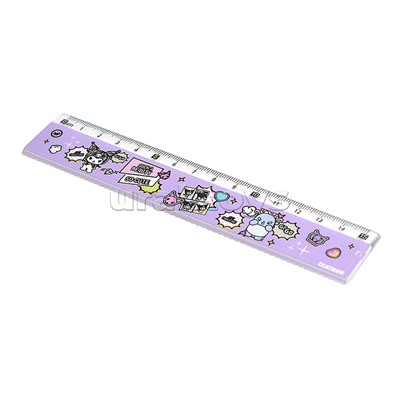 Набор линеек "Куроми и друзья" линейка, линейка-треугольник, транспортир, 3 шт., в ПВХ конверте