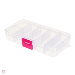 Контейнер для бисера 10 отделений, 12,7x6,5x2,3см