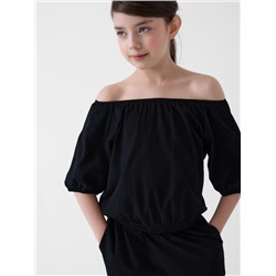 Комплект трикотажный для девочек: джемпер (футболка), брюки