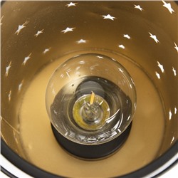 Фигурка светящаяся RISALUX «Ночные звёзды», LED-ночник, 3×ААА, чёрный, 12×12×20.5 см