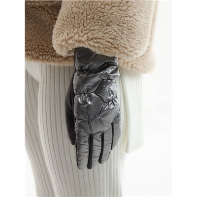 Перчатки женские, безразмерные, без утеплителя, серые