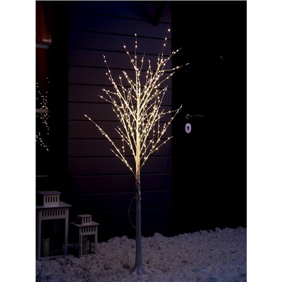 Светодиодное дерево «Яркие светлячки» 1.5 м, 300 LED, постоянное свечение, 220 В, свечение тёплое белое