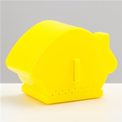 Домик для грызунов охлаждающий, 13.5×9×10.5 см, жёлтый