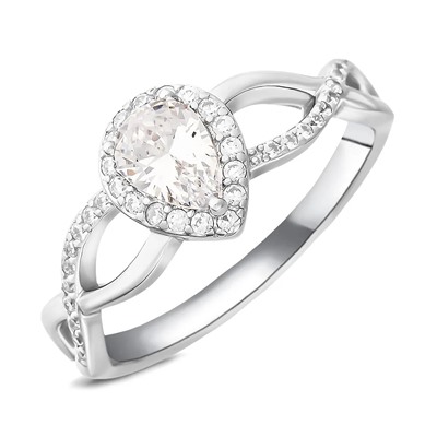 Кольцо, куб.циркон., BY-6184