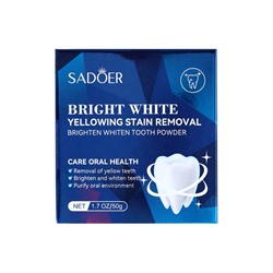 Отбеливающий зубной порошок SADOER, 50 г