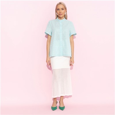 Рубашка из хлопка, Позитивный посыл (мятный)