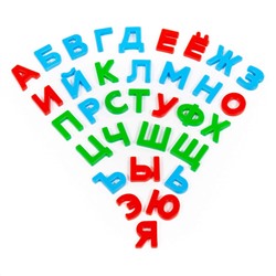 Полесье Набор "Первые уроки" на магнитах (33 буквы) (в пакете)