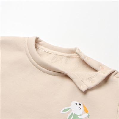 Свитшот детский MINAKU, рост 68-74 см, экрю