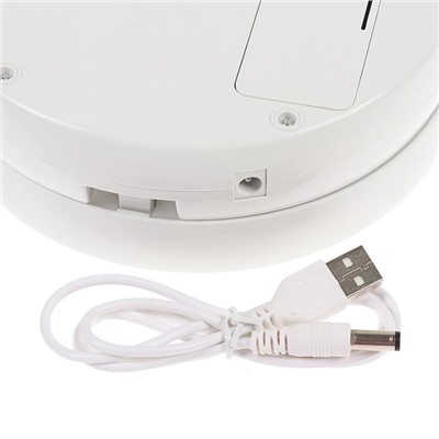Зеркало Luazon KZ-09, подсветка, настольное, 30 × 16 × 16 см, увеличение х 10, USB, белое