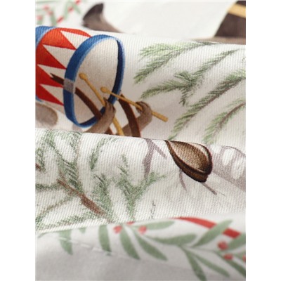 Набор салфеток сервировочных «Этель. Новогоднее чудо», 4 шт., серые, 40×40 см