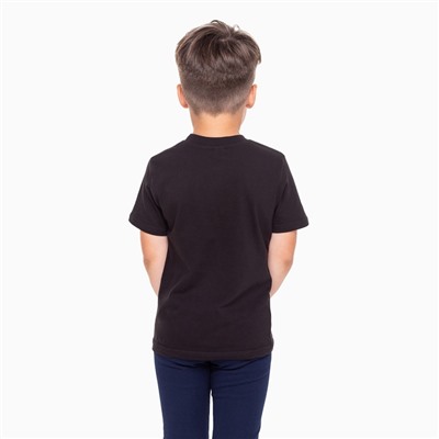 Футболка детская, чёрная, рост 140 см