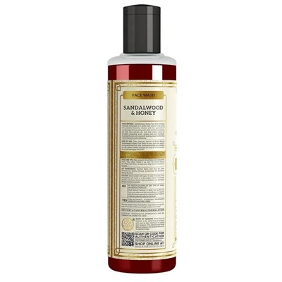 Khadi Natural Гель для лица "Сандал и Мед" 210 мл