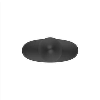 Черная анальная вибропробка Anal Vibrator с пультом ДУ - 13,5 см.