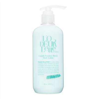 LODEURLETTE Парфюмированный лосьон для тела c ароматом детской присыпки / In England Colorfit Powdery Breeze Body Lotion, 500 мл 24042