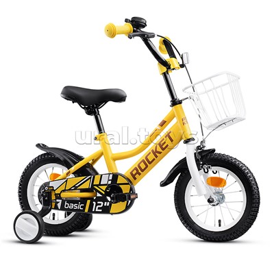 Велосипед 12" Rocket Basic, цвет желтый