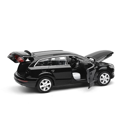 Машина металл свет-звук AUDI Q7, 15,4 см, двери, капот, багажник, инерция, в коробке