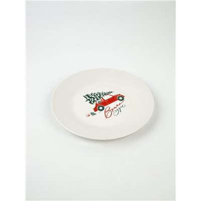 Тарелка новогодняя плоская «Чудесное время», d=20 см