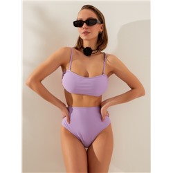 Купальник раздельный с топом женский MINAKU, лиловый, размер 42