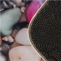 Коврики для ванной и туалета Доляна «Ракушки», 3 шт., 50×80, 50×40, 40×43 см