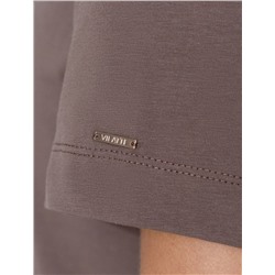 Нарядная футболка с принтом фольгой из премиального хлопка с эластаном