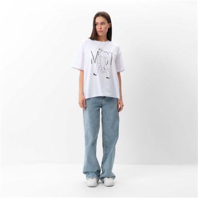 Футболка женская MIST Girl, размер 40-42 (XS), белая